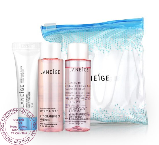 [Laneige] Kit tẩy trang Laneige cleansing trial kit